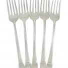 First Love Rogers Dinner Fork Silverplate Vintage Flatware 1937 Set 5 Dining Tableware Rose