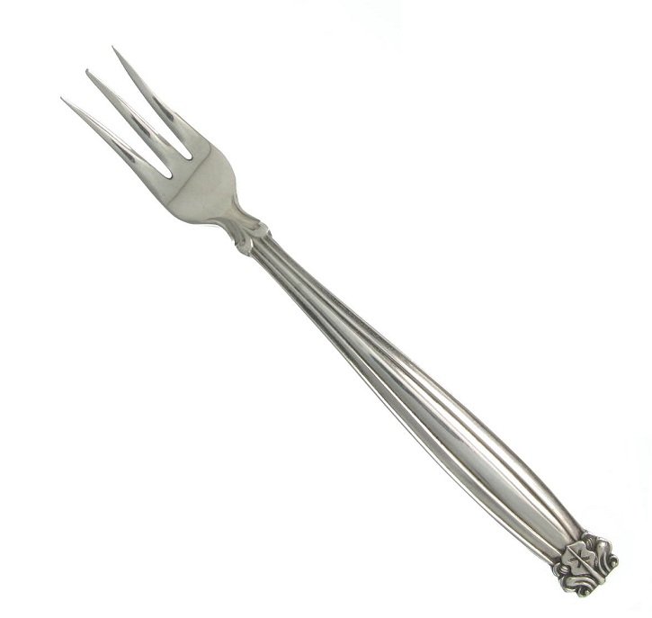 Nakazato Japan Nickel Silver Plate Cocktail Shrimp Fork Serving Fine Dining Grace Elegant Set 4