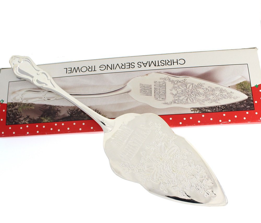 Silverplated Christmas Serving Trowel Pie Server Cake Meat Casserole International Silver
