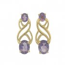3.25 carat amethyst earrings
