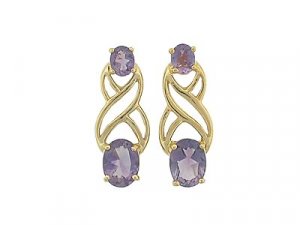 3.25 carat amethyst earrings