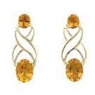 3 carat citrine earrings