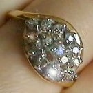 0.5 carat genuine diamond solid gold ring