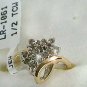 0.5 carat genuine diamond cluster ring