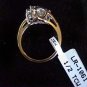 0.5 carat genuine diamond cluster ring