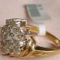 1 carat genuine diamond solid gold ring