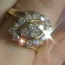 1 carat genuine diamond gold ring