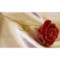 Unique Lacquered & 24K gold-plated real heart rose