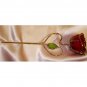 Unique Lacquered & 24K gold-plated real heart rose