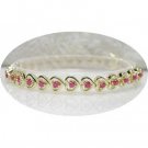 2.50 carat ruby gold hearts bracelet