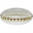2.30 carat garnet gold hearts bracelet