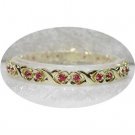 2.6 carat ruby gold hearts bracelet