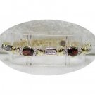 Designer 9.11 carat GARNET & DIAMOND tennis bracelet