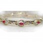 2.61 ctw Genuine Ruby & Diamond bracelet