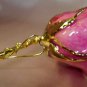 Lacquered & 24k gold-plated REAL PINK ROSE