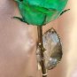 Unique real lacquered GREEN rose stem