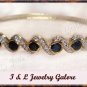 3.2ctw genuine SAPPHIRE gold bangle
