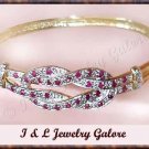 Designer Genuine RUBY & DIAMOND gold bangle
