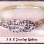 Designer Genuine RUBY & DIAMOND gold bangle