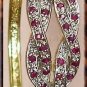 Designer Genuine RUBY & DIAMOND gold bangle