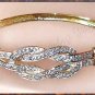 Designer Blue TOPAZ & DIAMOND gold bangle