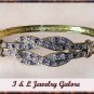 Designer Amethyst & DIAMOND gold bangle