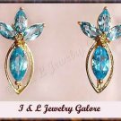 3.15ctw genuine TOPAZ gold earrings