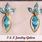 3.15ctw genuine TOPAZ gold earrings