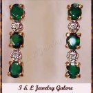 2.03 carat Agate & Diamond earrings