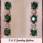 2.03 carat Agate & Diamond earrings