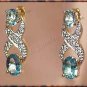 2.5 ctw Topaz & Diamond earrings