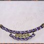 2.8 carat genuine AMETHYST and DIAMOND gold necklace