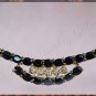 3.55 carat genuine SAPPHIRE and DIAMOND gold necklace