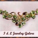 2.20 ctw genuine PERIDOT gold necklace