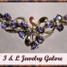 2 ctw genuine AMETHYST gold necklace