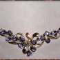 2 ctw genuine AMETHYST gold necklace