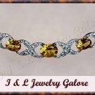2.5 ctw genuine Citrine & Diamond necklace