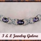 2.53 ctw genuine Amethyst & Diamond necklace