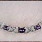 2.53 ctw genuine Amethyst & Diamond necklace