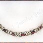 5.8 carat genuine GARNET gold necklace