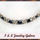 7.25 carat genuine SAPPHIRE gold necklace