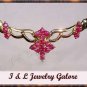 Unique genuine RUBY designer style gold necklace