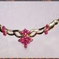 Unique genuine RUBY designer style gold necklace