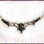 Unique genuine SAPPHIRE designer style gold necklace