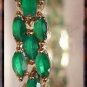 Amazing **11 carat** emerald agate tennis bracelet