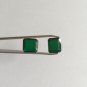 Emerald 2 Pieces 5.30 Carats Great Color Natural Unheated / Untreated