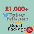 21,000 HQ permanent twitter followers
