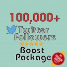 100,000 HQ permanent twitter followers
