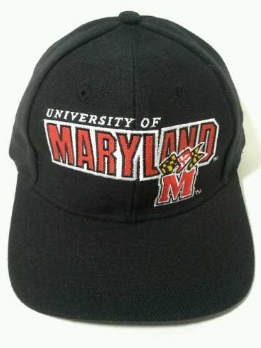 MARYLAND Snapback Hat Cap Terrapins Sports Specialties 90's Vintage DS NWOT Blk