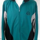 Mac Gregor Track Jacket Sweatshirt Size L Men's Full Zip Vintage Teal Black 90s